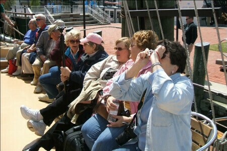 on boat