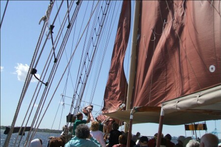 Hosting the sails