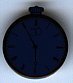 Blue Clock D56 Pin